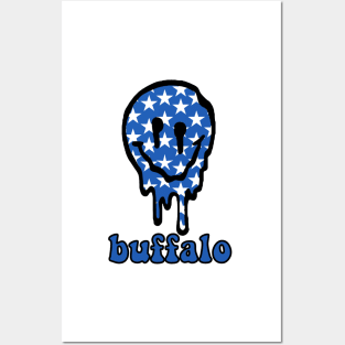 buffalo drippy smiley Posters and Art